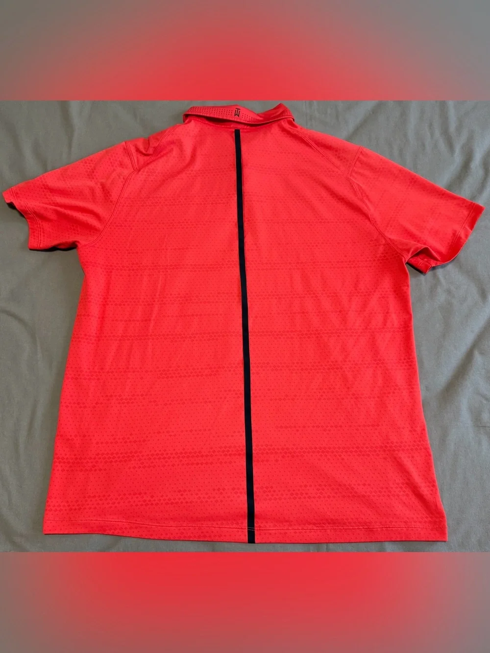 Nike Tiger Woods Collection Polo Shirt Dri Fit Snap Performance Men’s Large